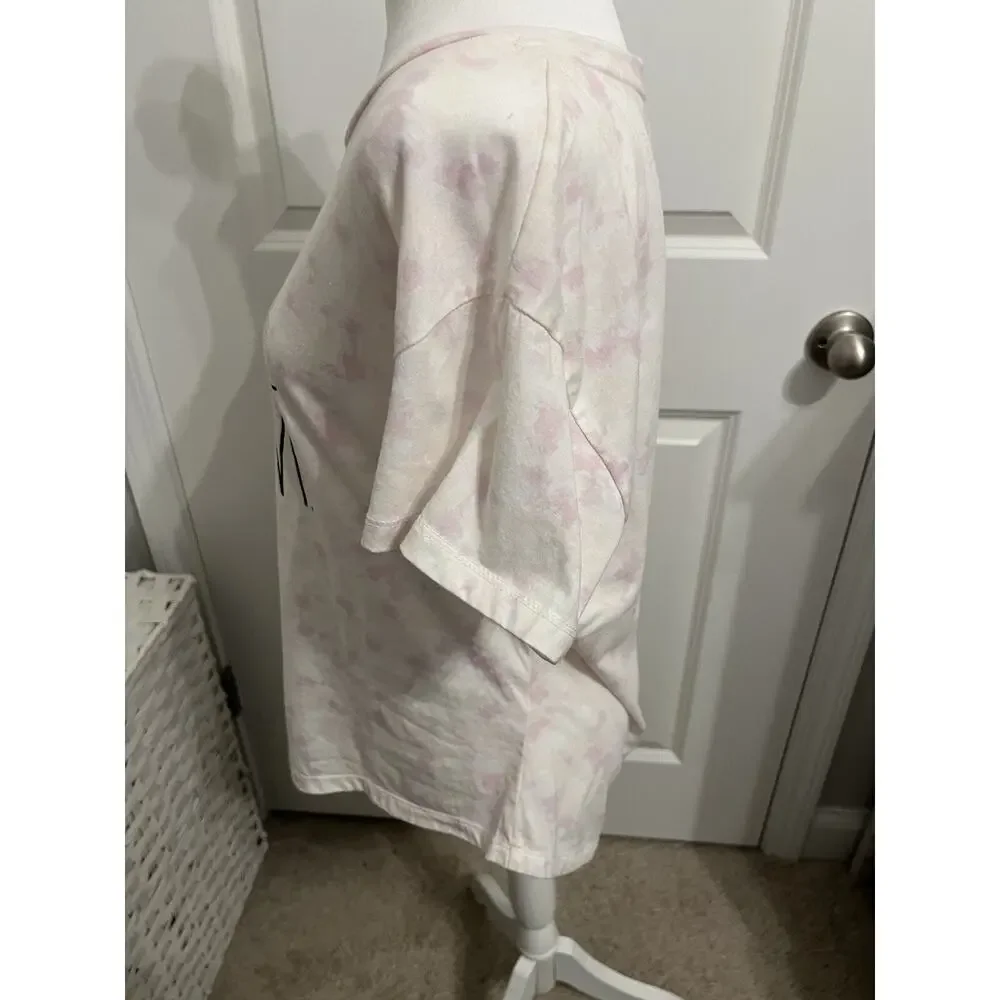 Rae Dunn Cool Mom Pink Tie Dye Graphic Tee Women’s Large Short Sleeve